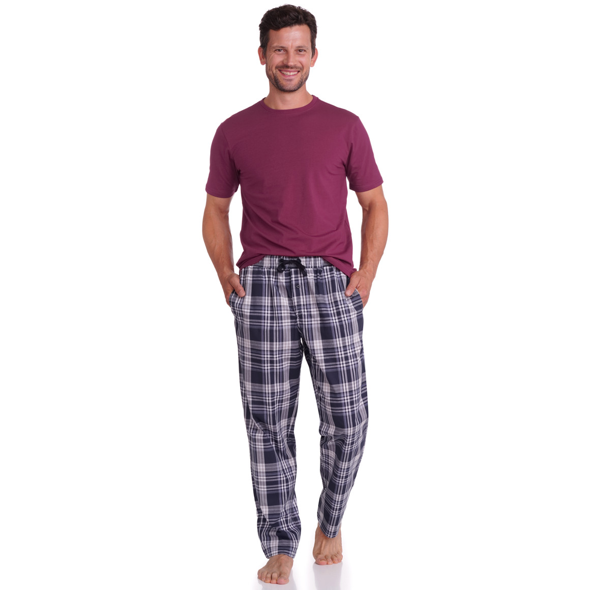 2 Heren T-Shirts met ronde halslijn