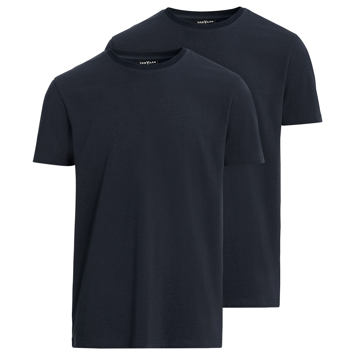 2 Heren T-Shirts met ronde halslijn