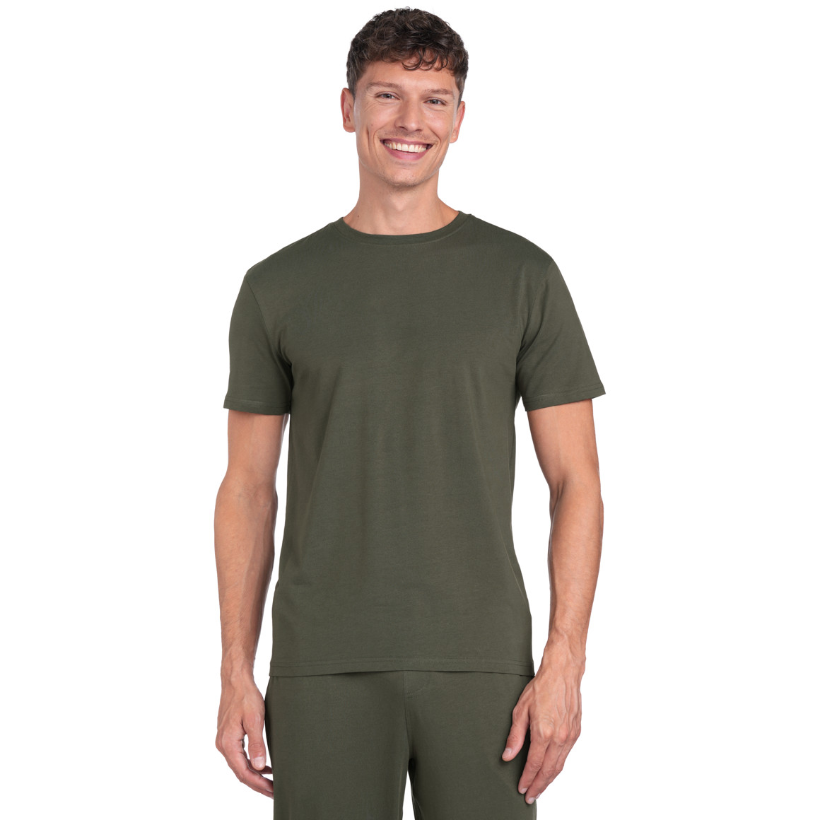 2 Heren T-Shirts met ronde halslijn