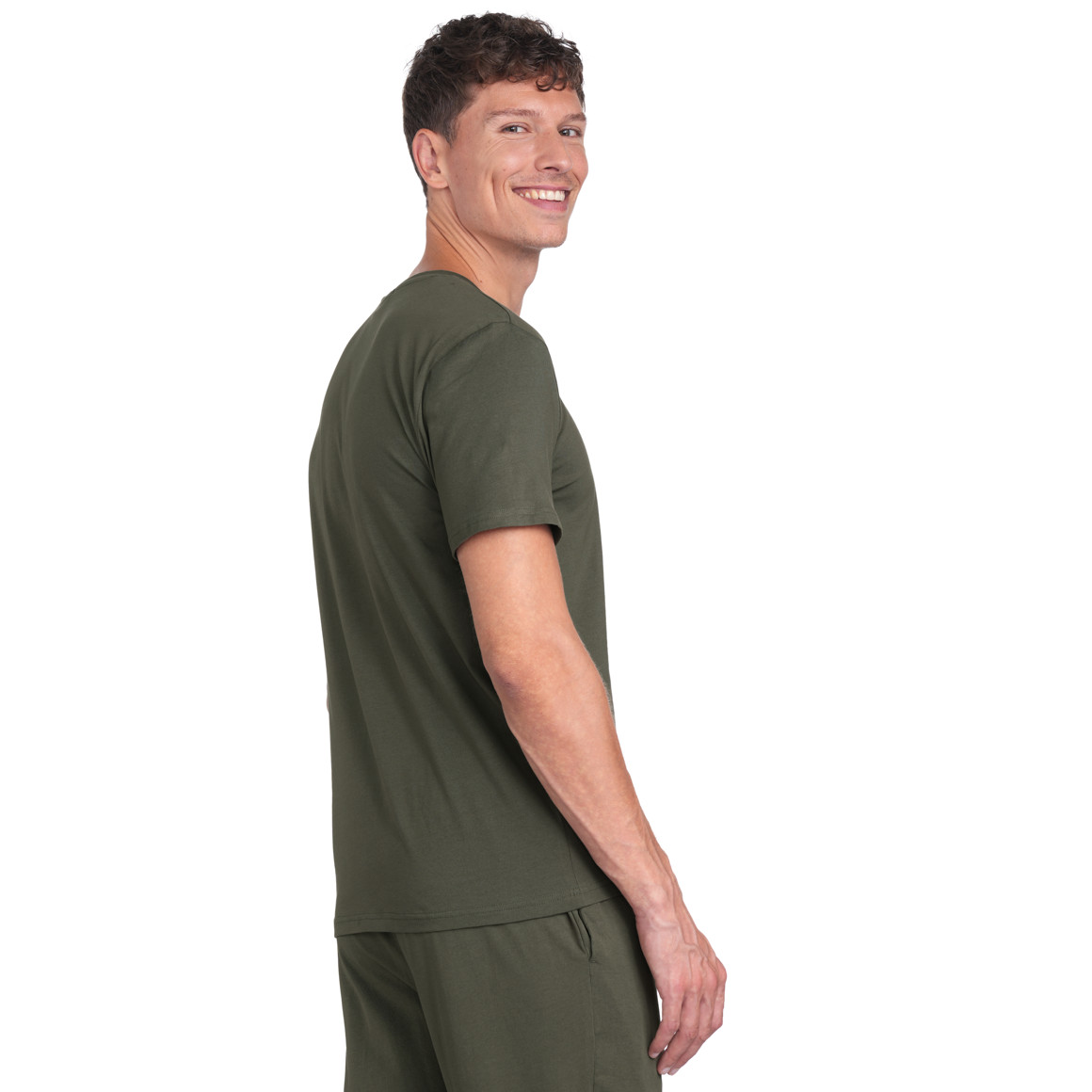 2 Heren T-Shirts met ronde halslijn