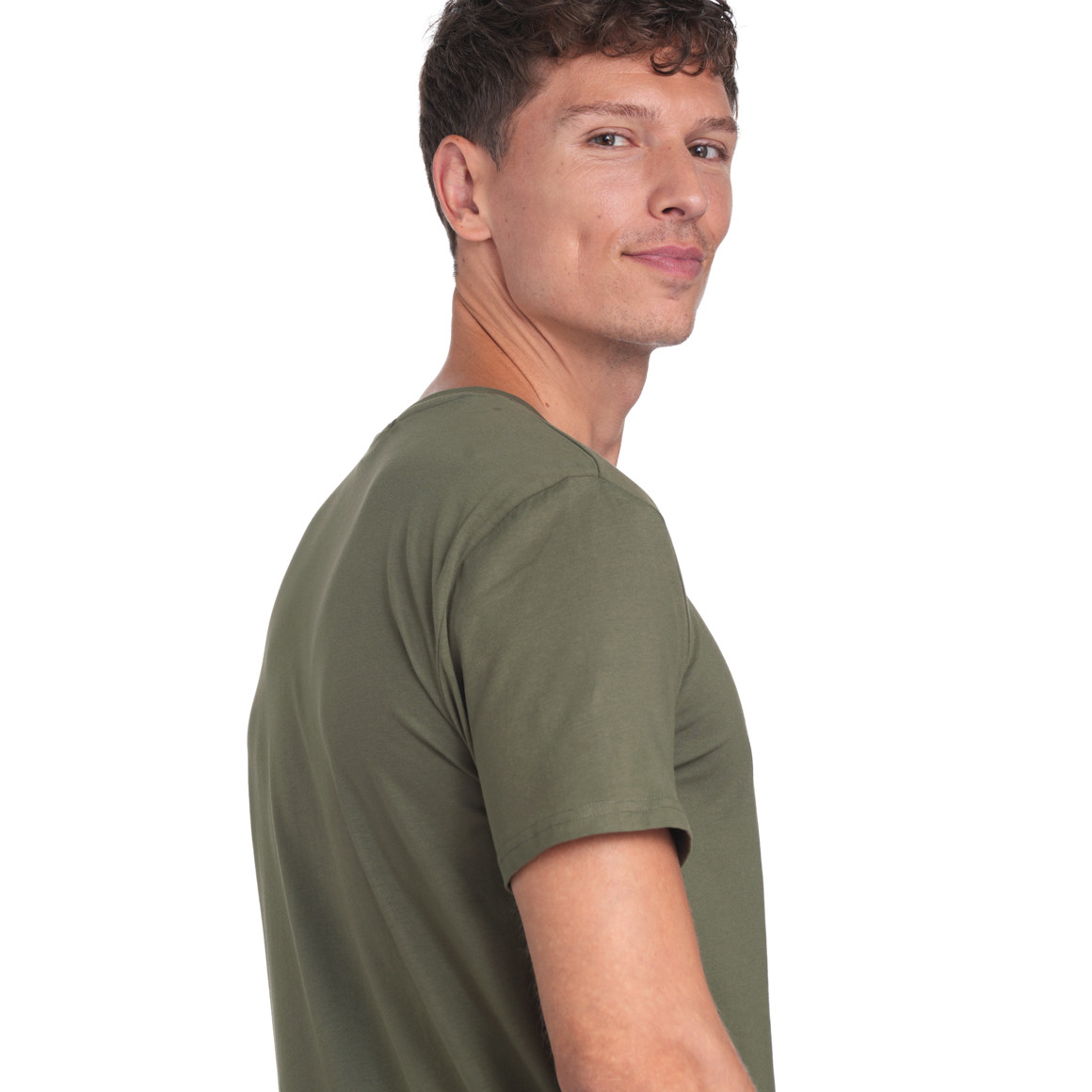 2 Heren T-Shirts met ronde halslijn