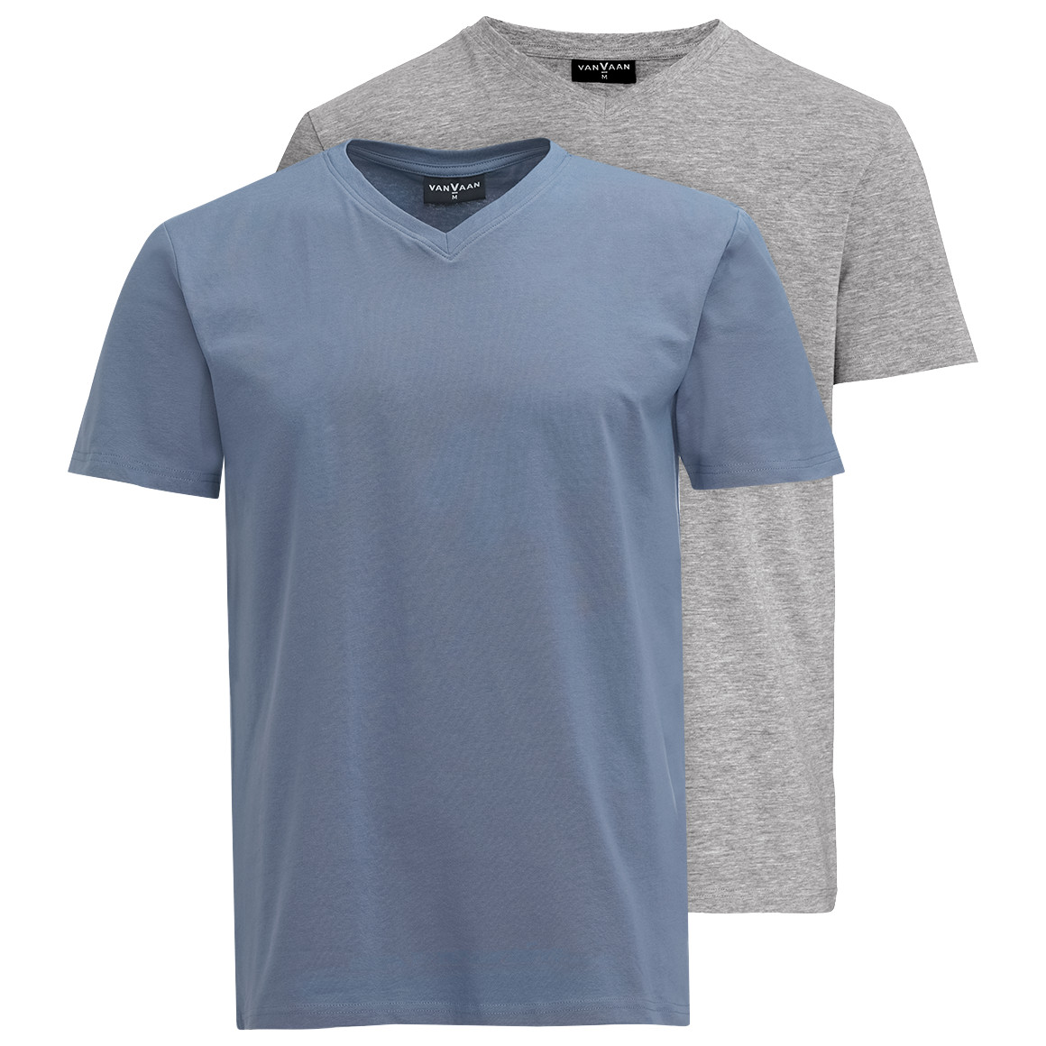 2 Herren T-Shirts mit V-Ausschnitt