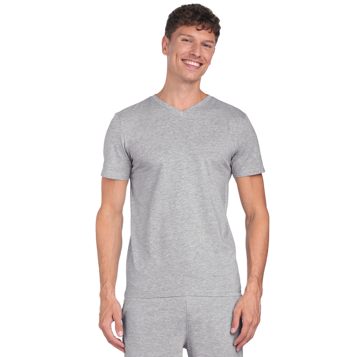 2 Herren T-Shirts mit V-Ausschnitt