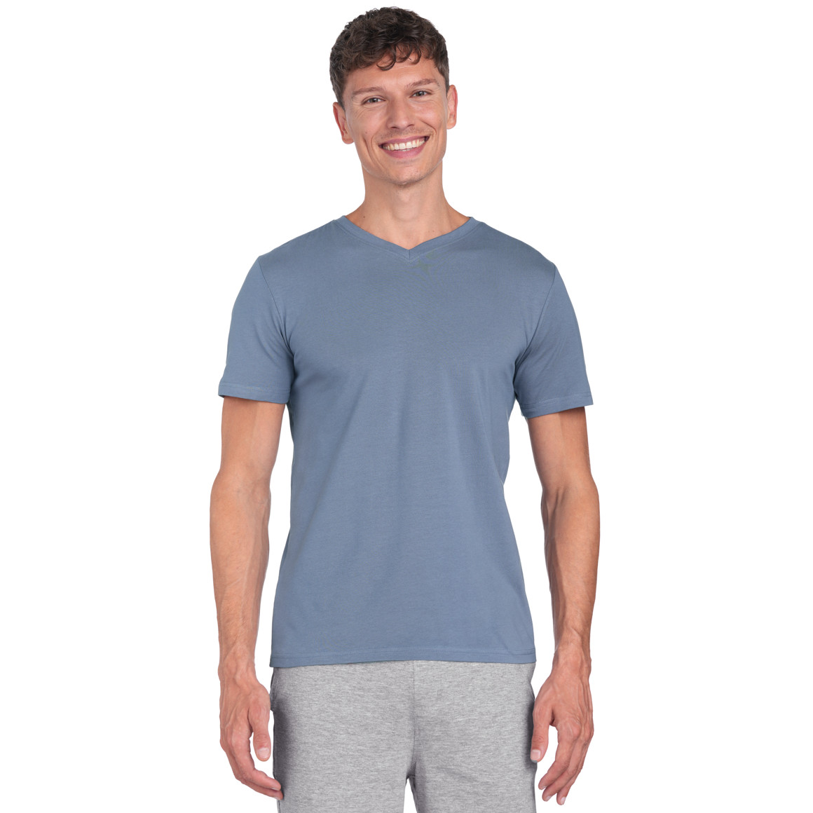 2 Herren T-Shirts mit V-Ausschnitt