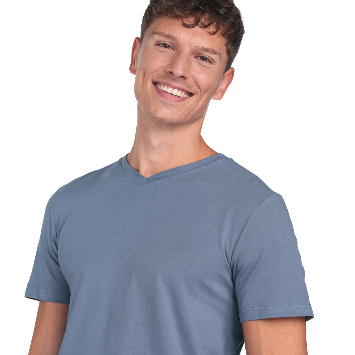 2 Herren T-Shirts mit V-Ausschnitt