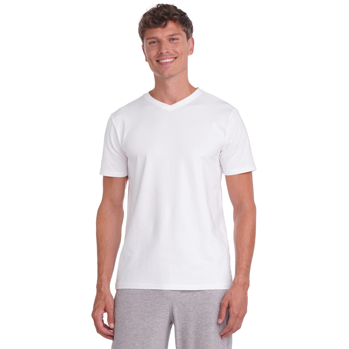 2 Herren T-Shirts mit V-Ausschnitt