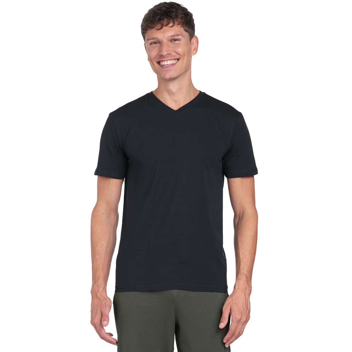 2 Herren T-Shirts mit V-Ausschnitt