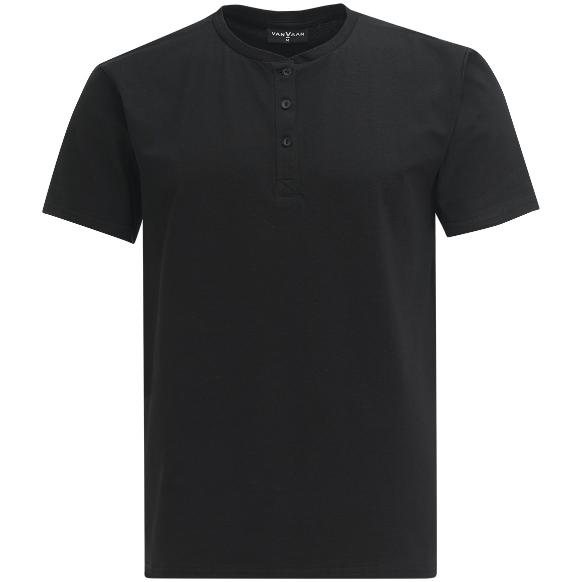 Herren T-Shirt mit Serafino-Ausschnitt 