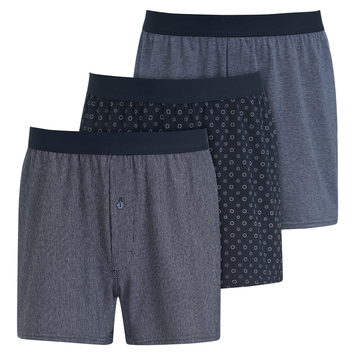 3 Herren Boxershorts aus Jersey