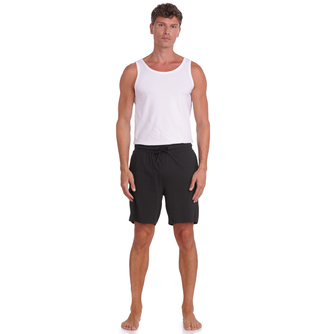 Herren Schlafshorts mit Tunnelzug