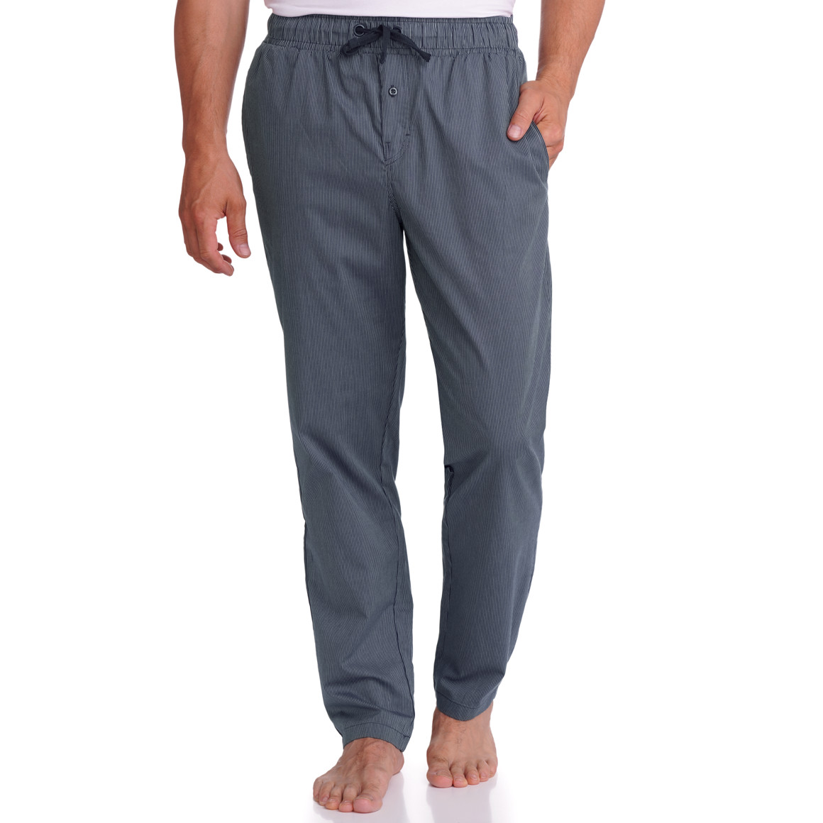 Herren Schlafhose mit Streifen-Muster