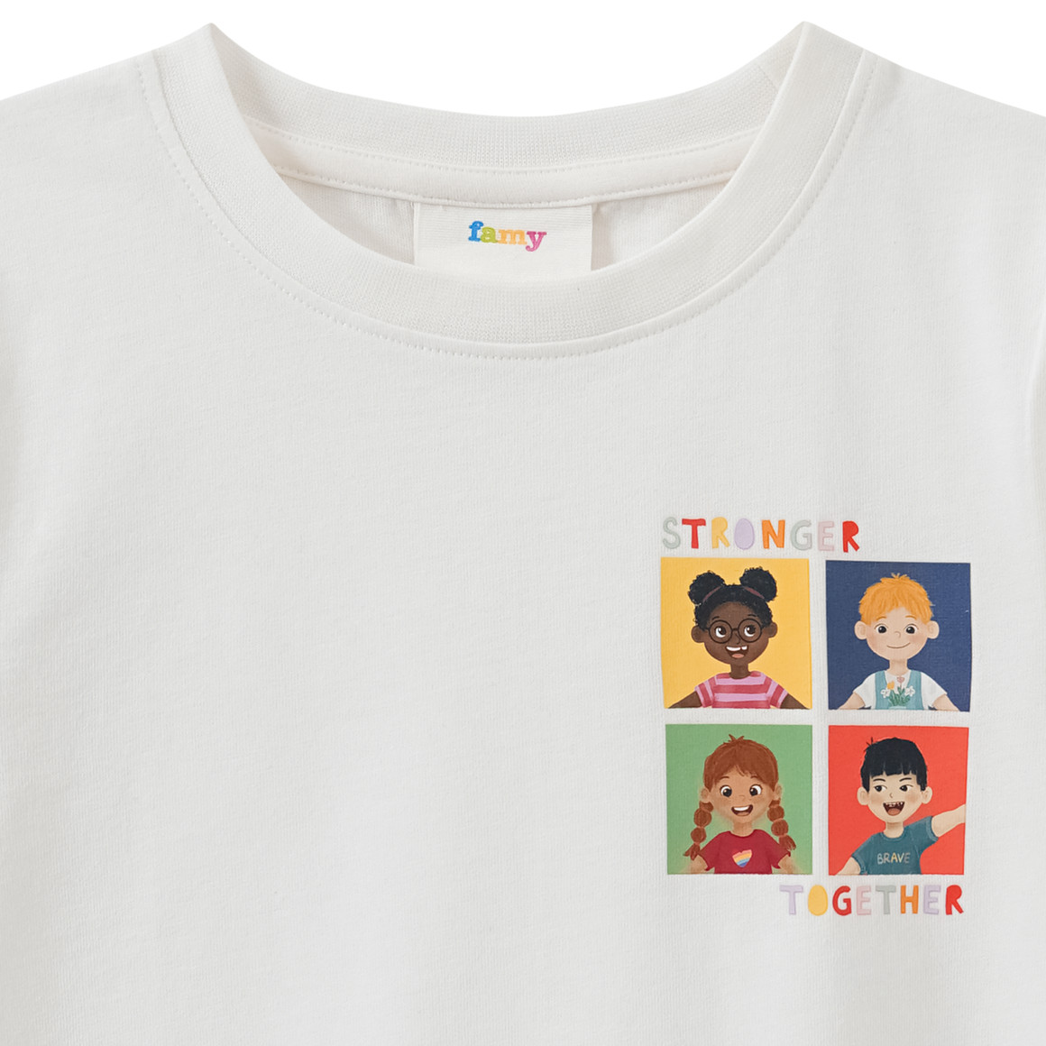 Kinder T-Shirt mit Message-Print