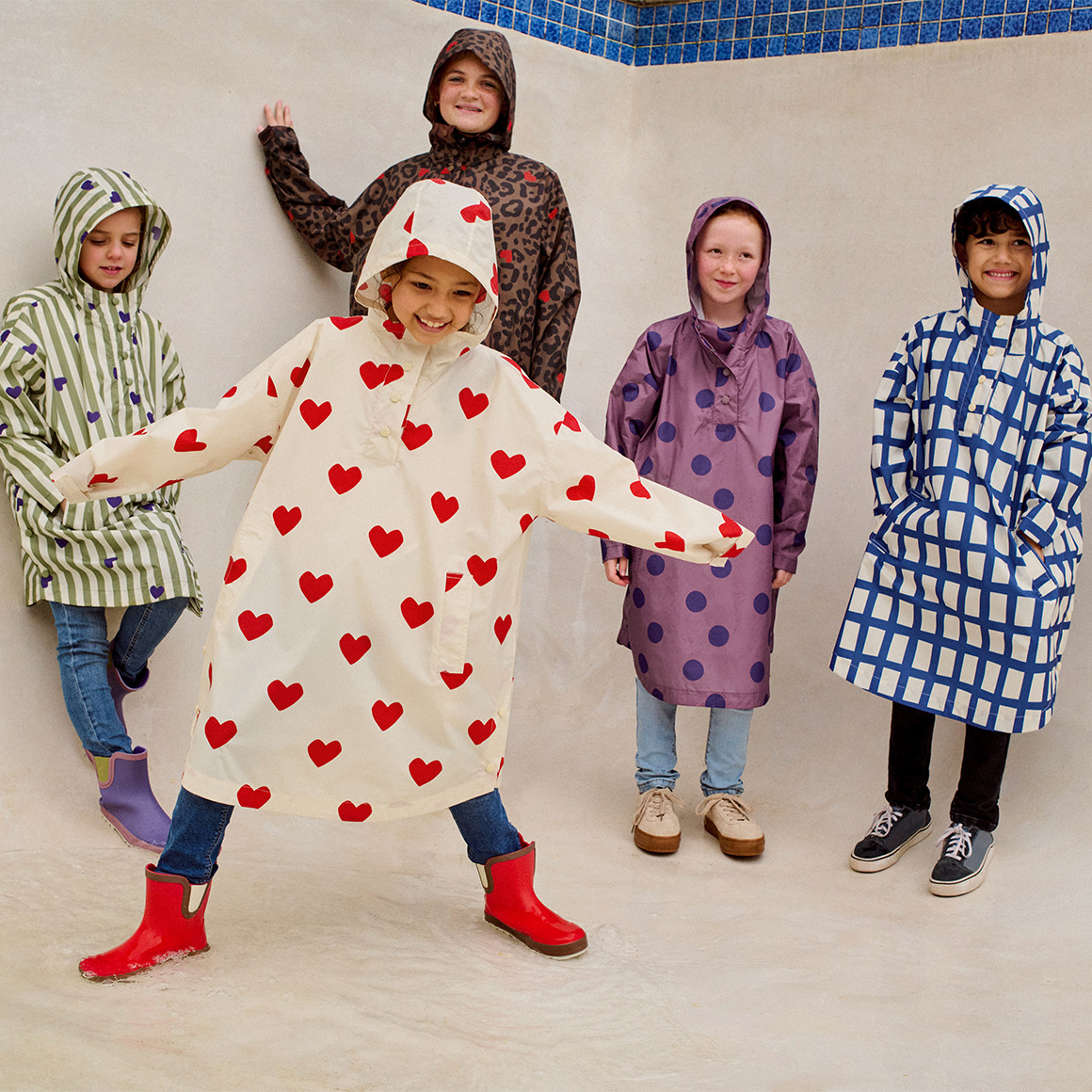 Mädchen Regenponcho in leichter Qualität