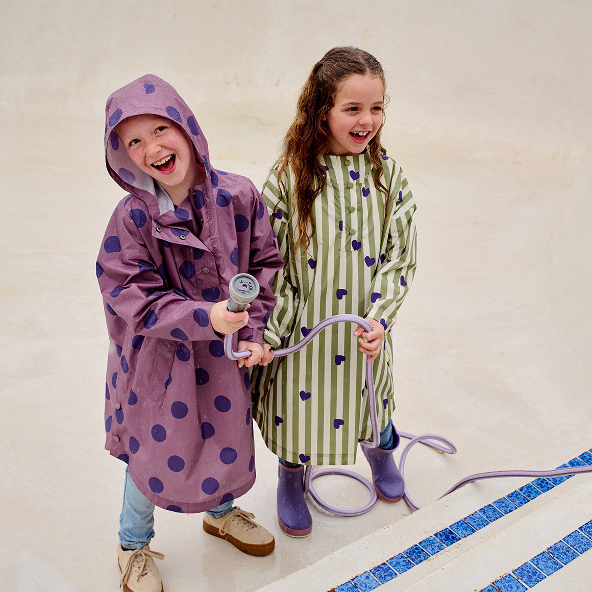 Mädchen Regenponcho in leichter Qualität