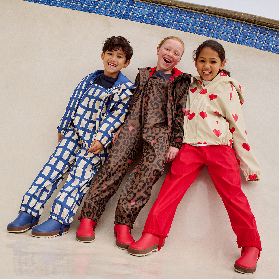 Regenbroek met coating voor meisjes