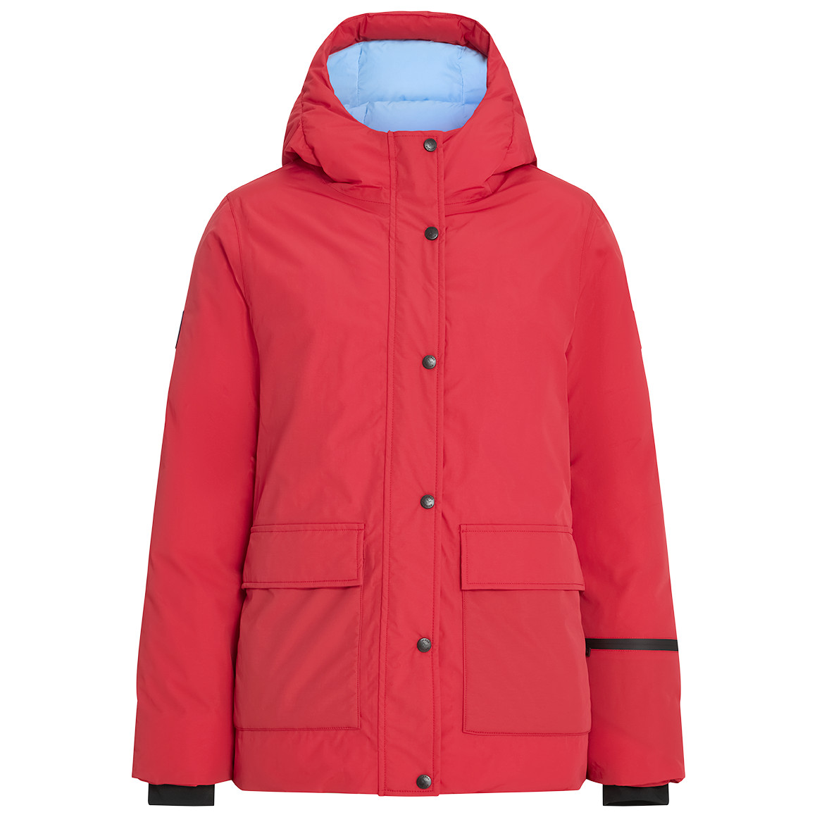 Dames gewatteerd jack met capuchon