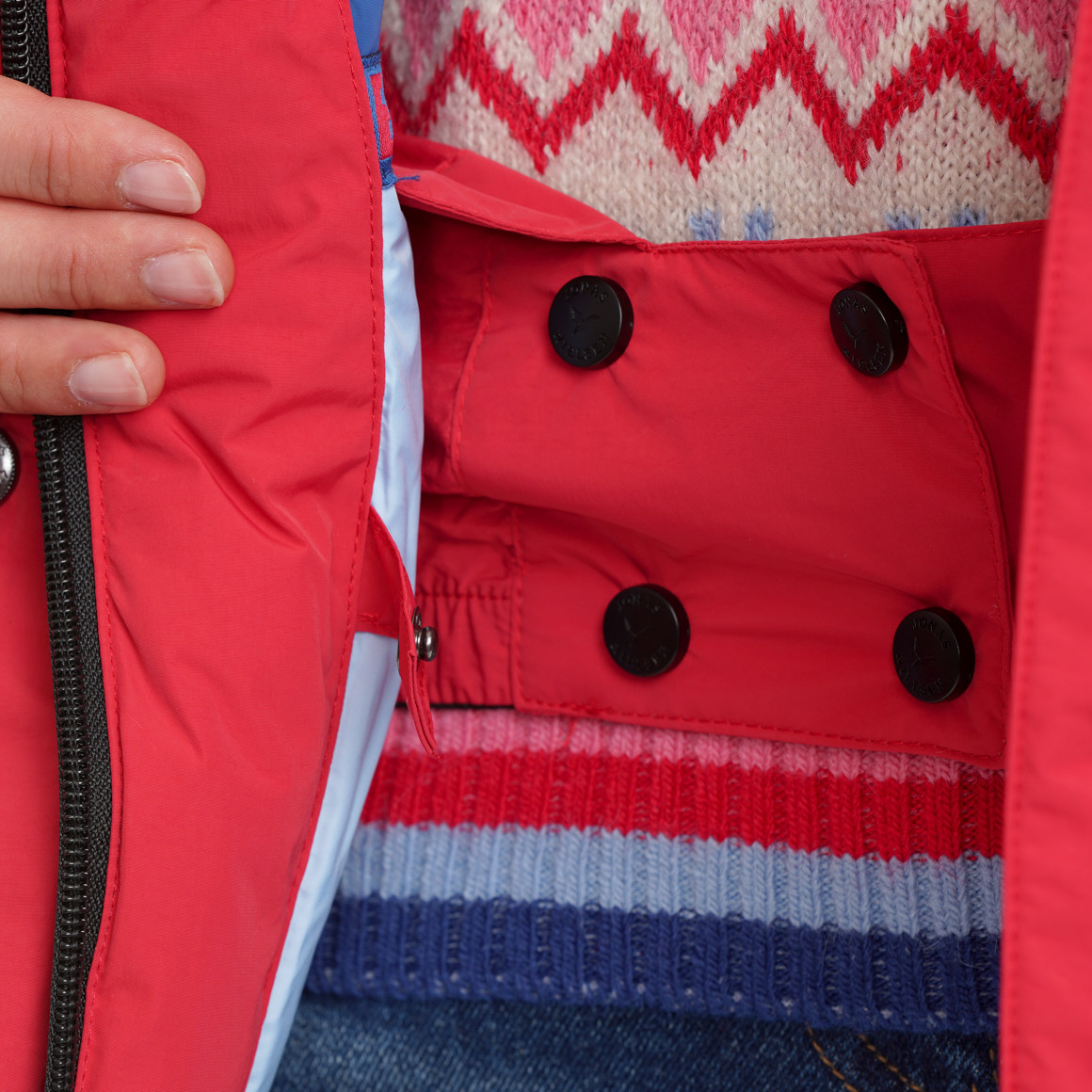 Dames gewatteerd jack met capuchon