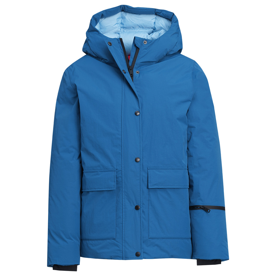 Dames gewatteerd jack met capuchon