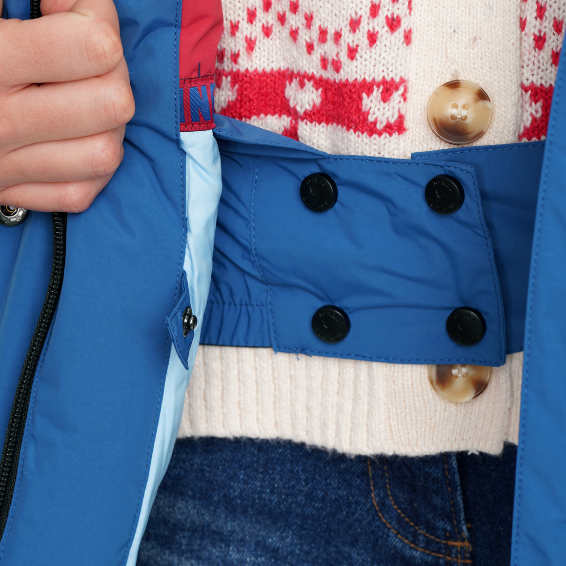 Dames gewatteerd jack met capuchon