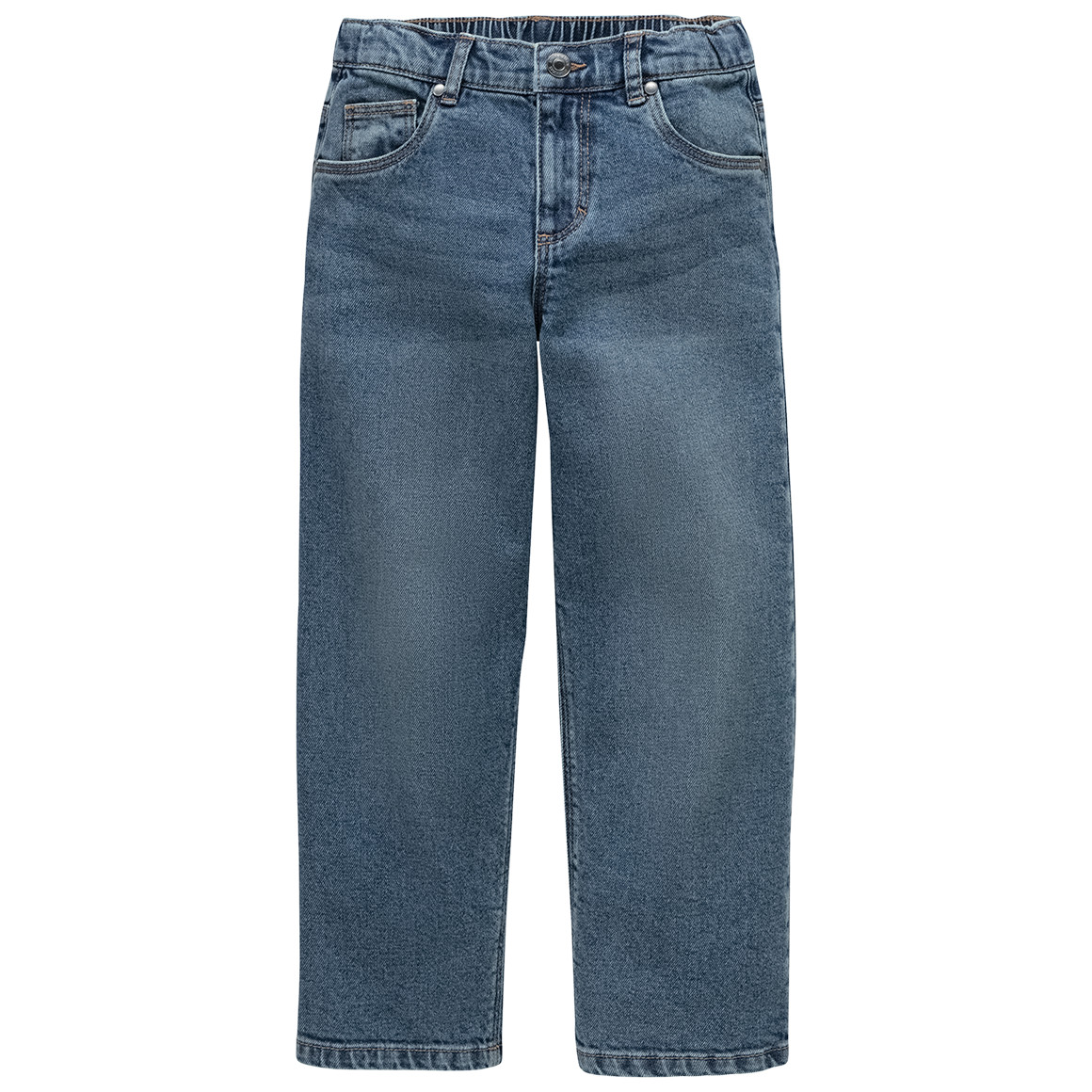 Jungen Straight-Jeans mit verstellbarem Bund