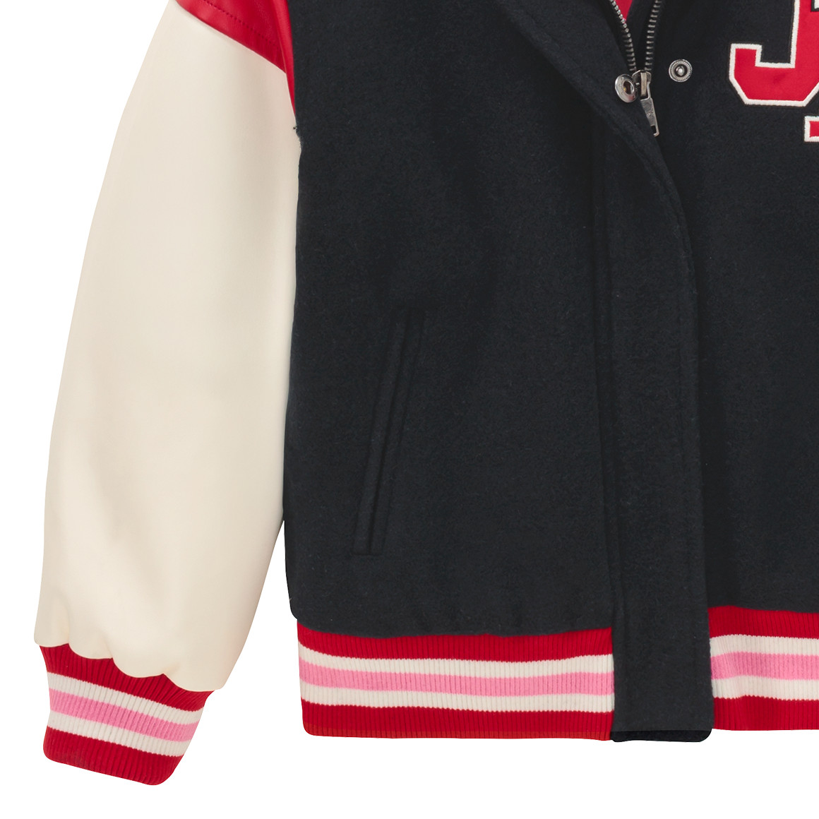 Mädchen College-Jacke mit Backprint