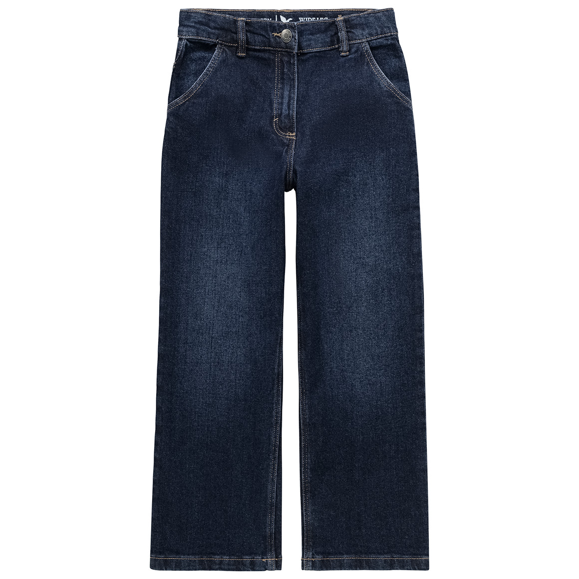 Mädchen Wide-leg Jeans mit verstellbarem Bund