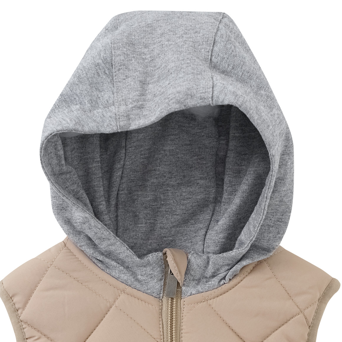 Baby Steppweste mit Sweatkapuze