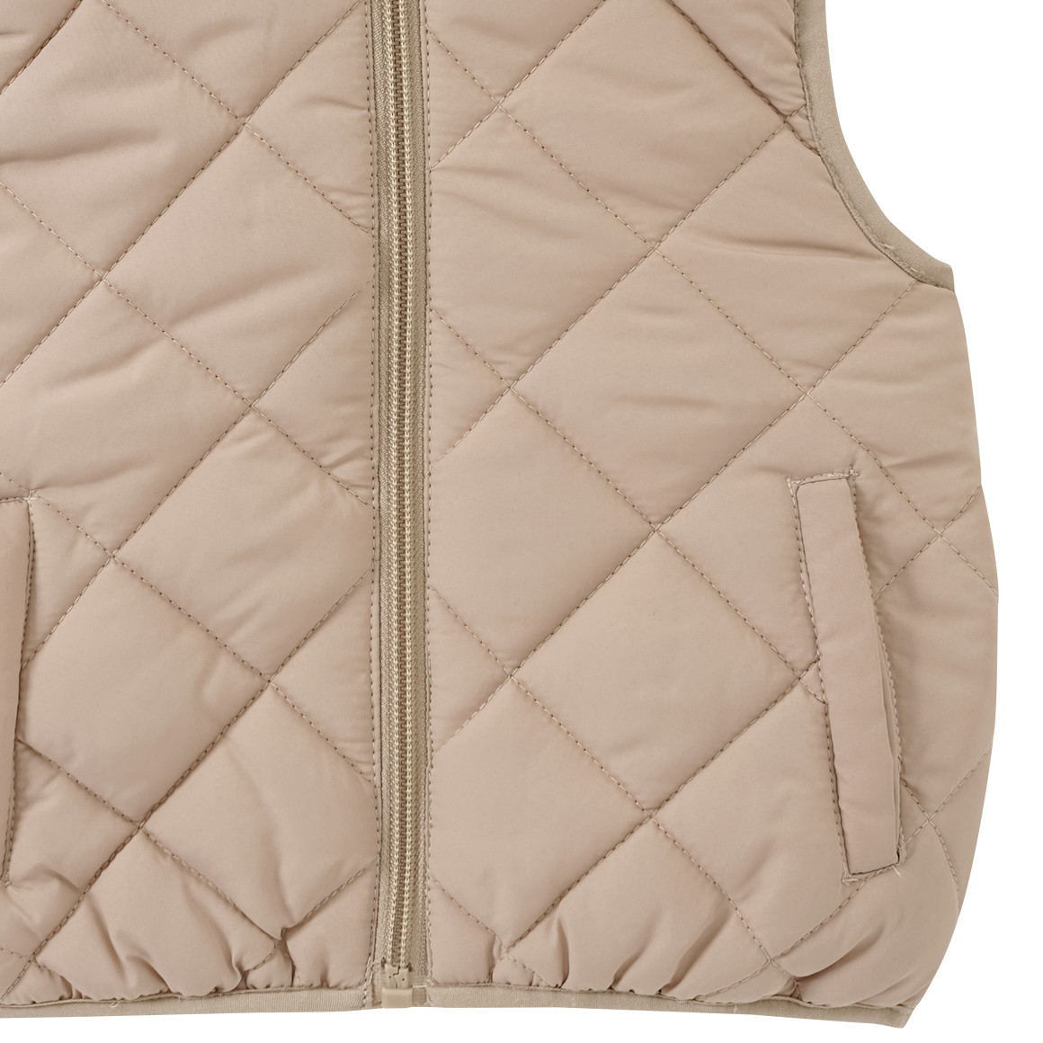 Baby Steppweste mit Sweatkapuze