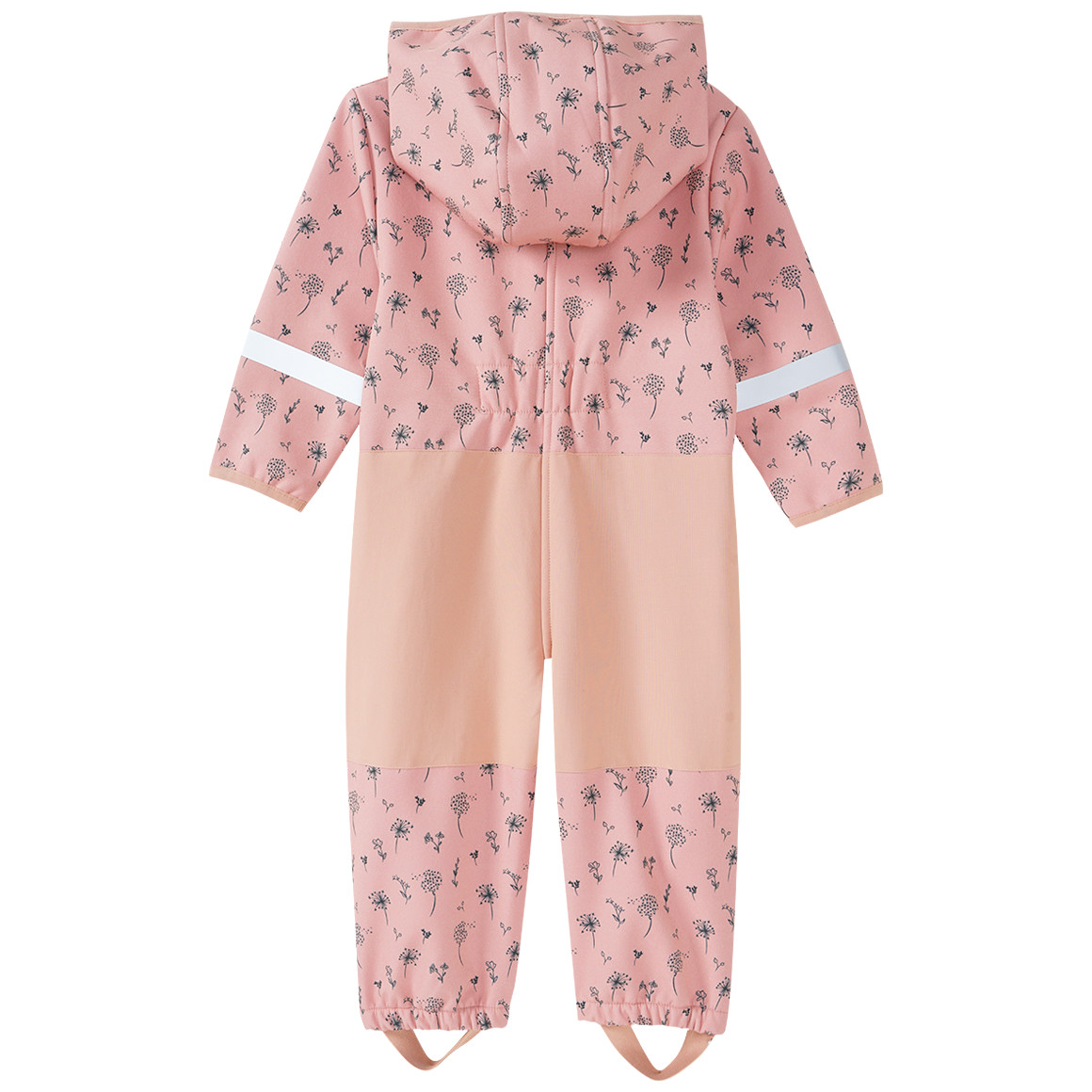 Baby Softshelloverall mit Blümchen