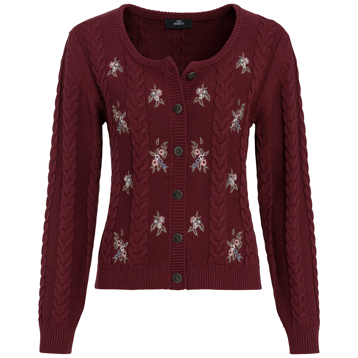 Damen Strickjacke mit Stickereien