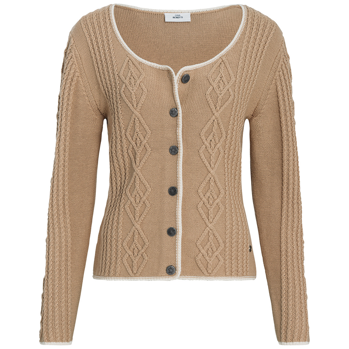 Damen Strickjacke in Flecht-Struktur