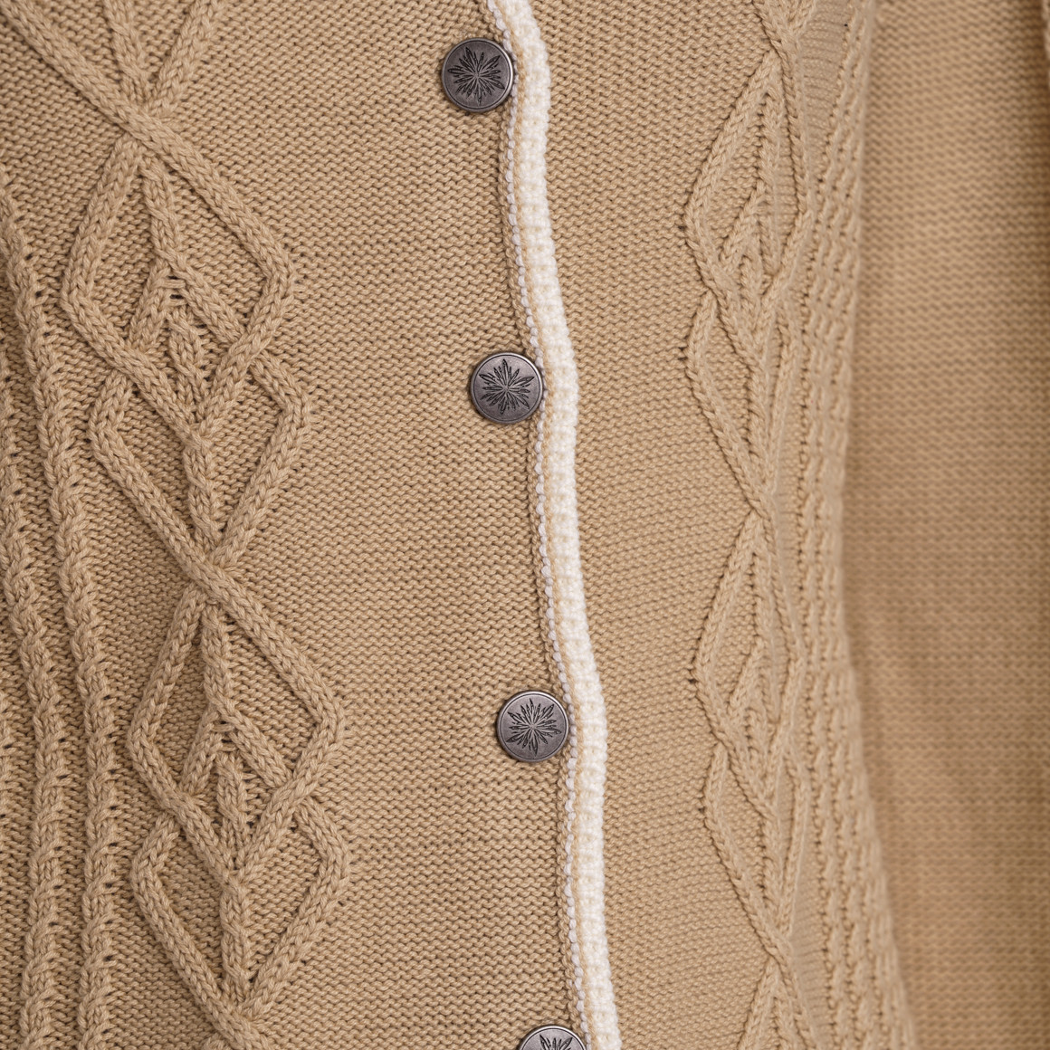 Damen Strickjacke in Flecht-Struktur