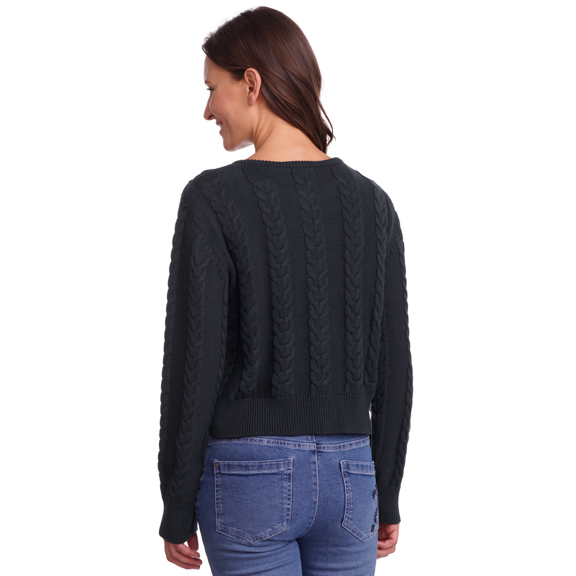 Dames vest met vlechtpatroon