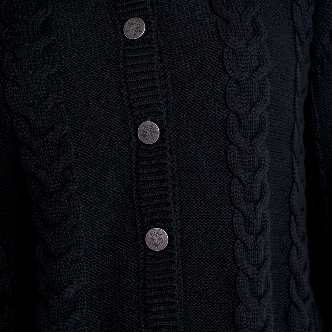 Dames vest met vlechtpatroon