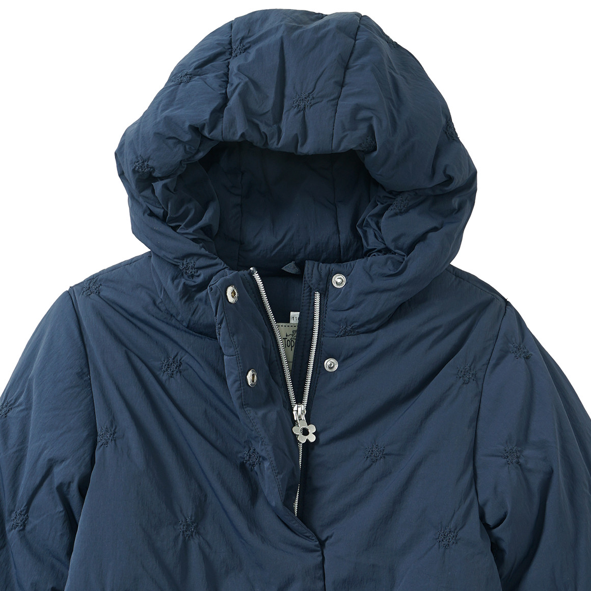 Meisjesjas met klein borduursel