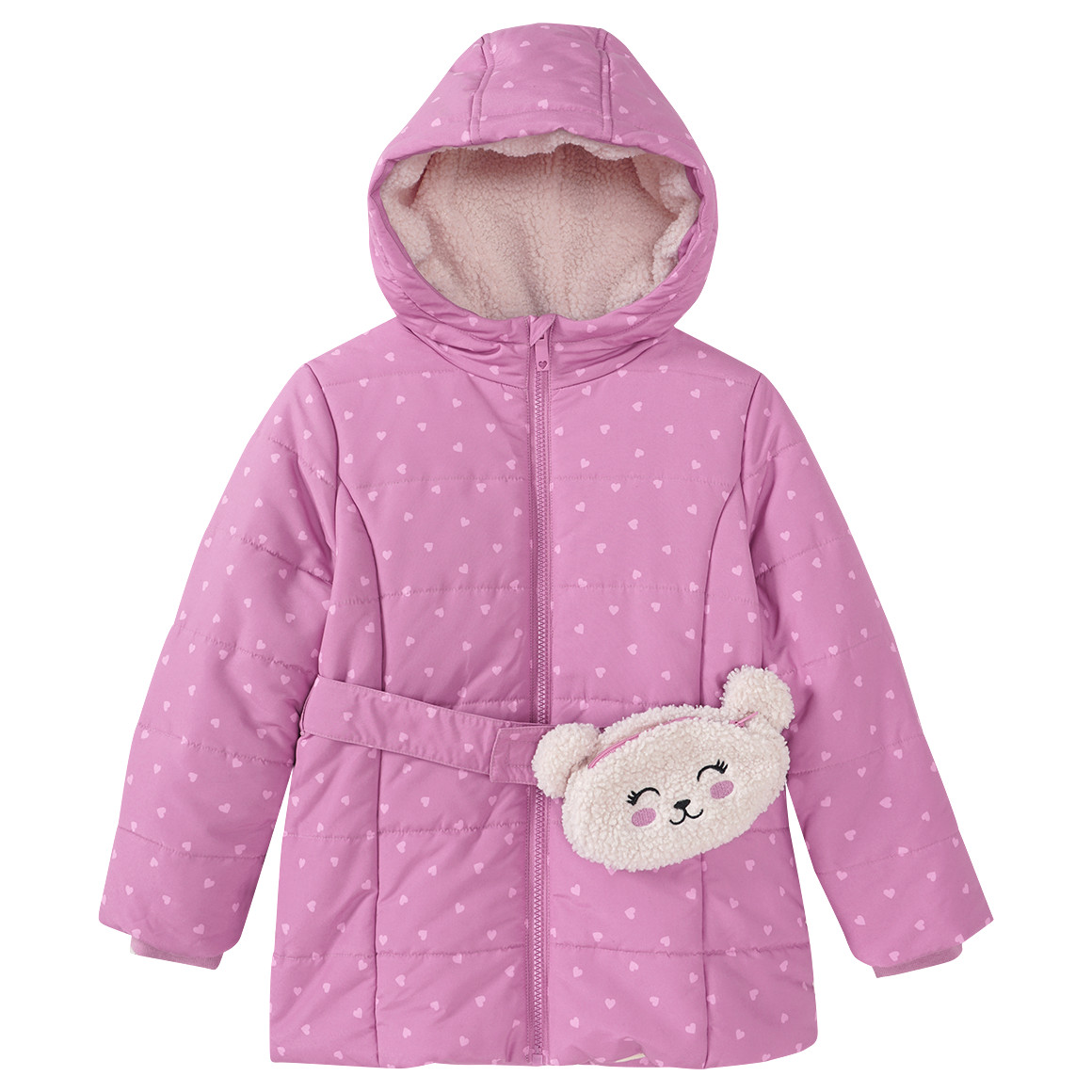 Meisjesparka met kleine zak