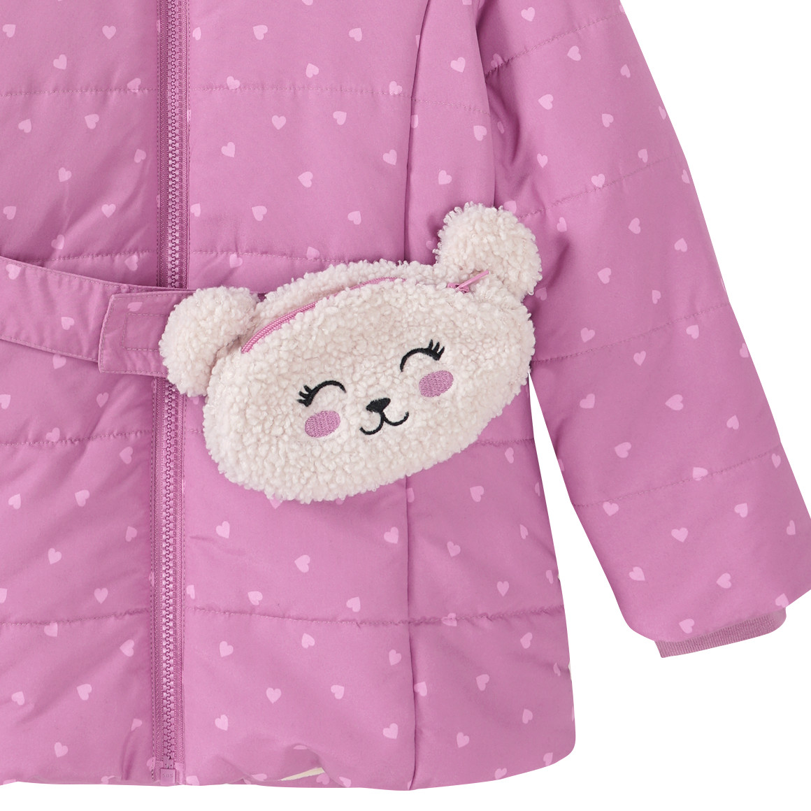 Meisjesparka met kleine zak