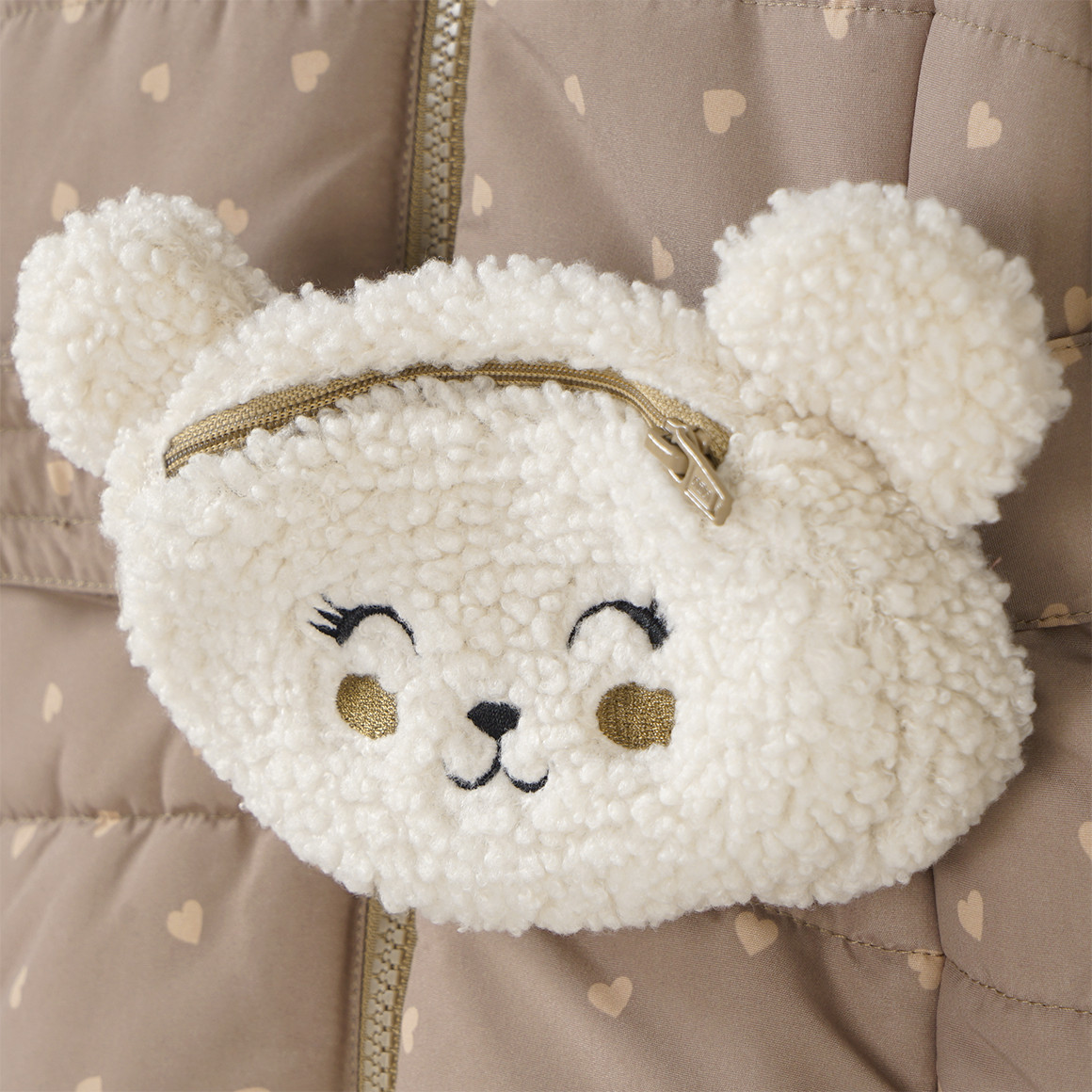 Meisjesparka met kleine zak