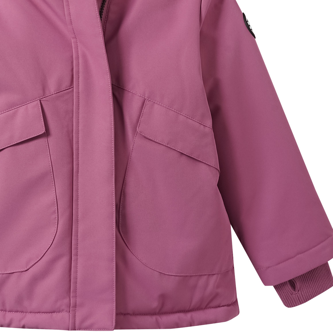 Meisjesparka met imitatiebont