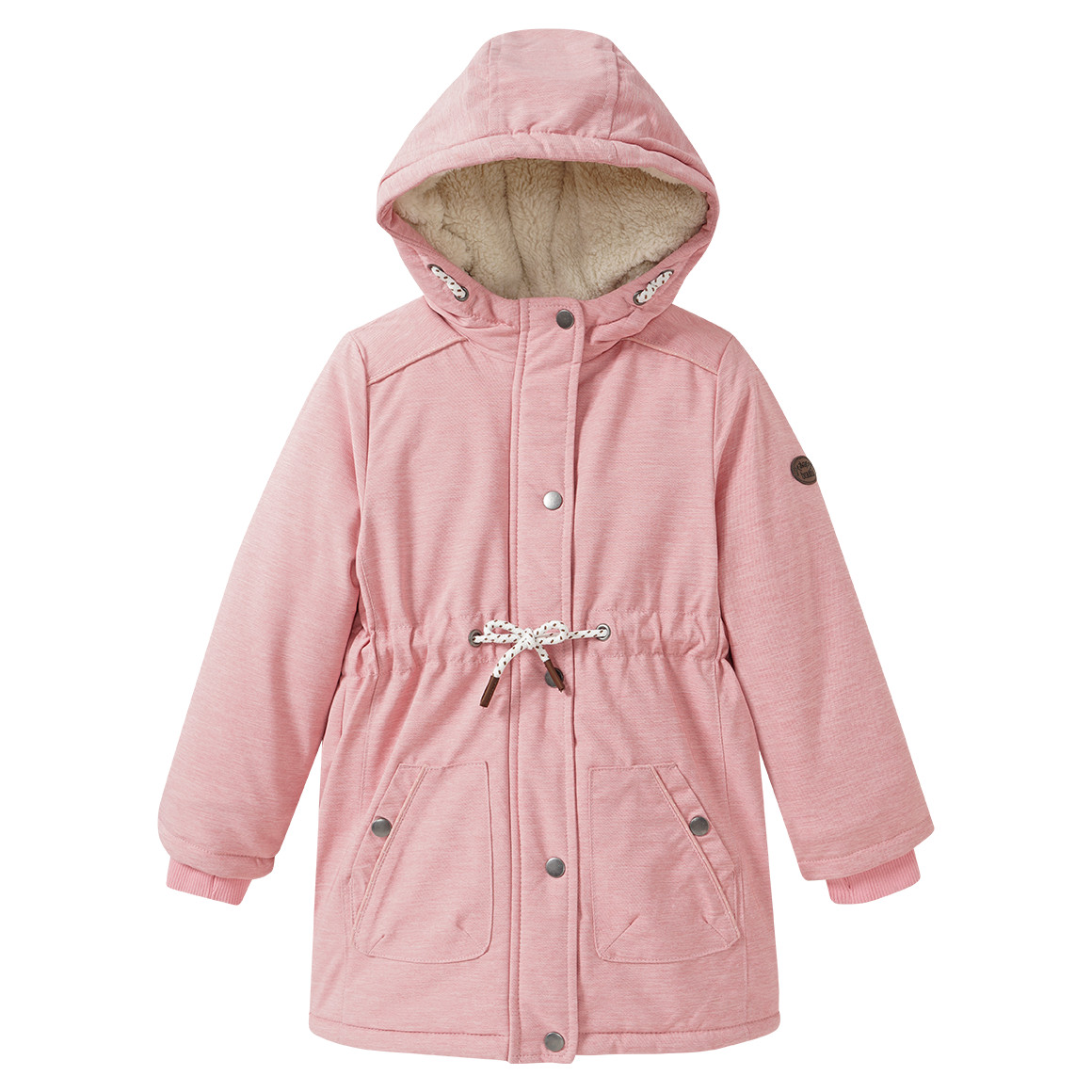 Meisjesparka met pluche voering
