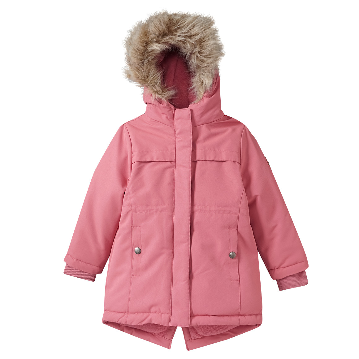 Mädchen Parka mit Fellimitat