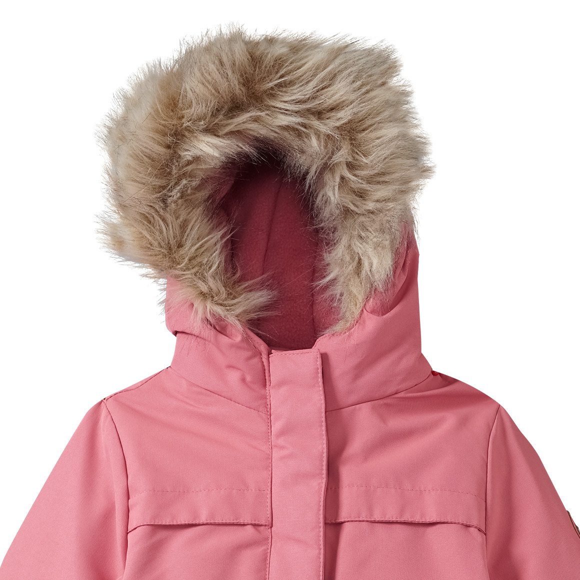 Mädchen Parka mit Fellimitat