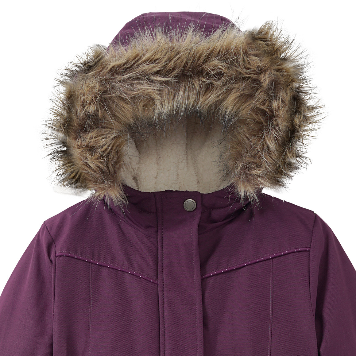 Meisjes parka met zachte voering