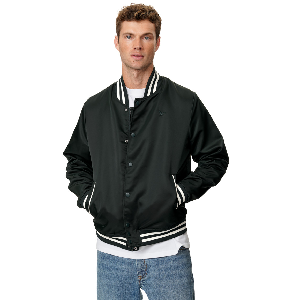 Herren College-Jacke mit Futter