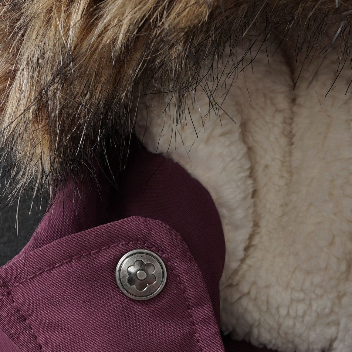 Mädchen Parka mit Fellimitat