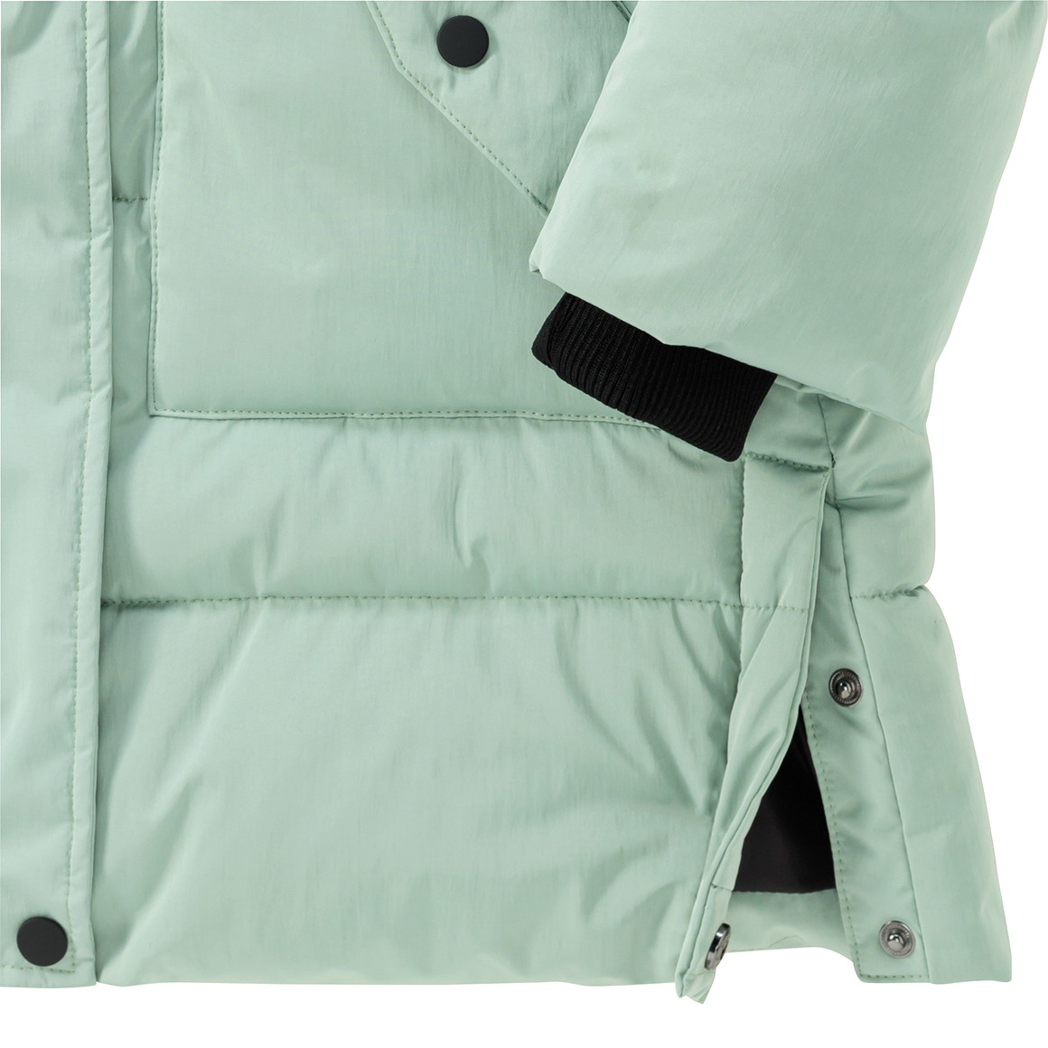 Gewatteerd jack met capuchon voor Meisjes