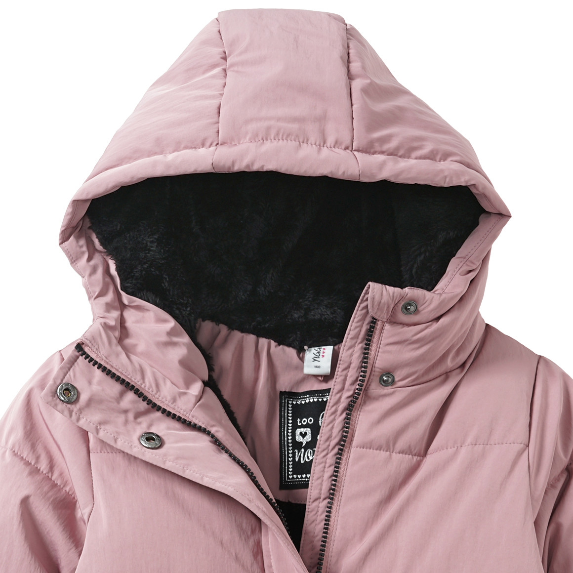 Gewatteerd jack met capuchon voor Meisjes