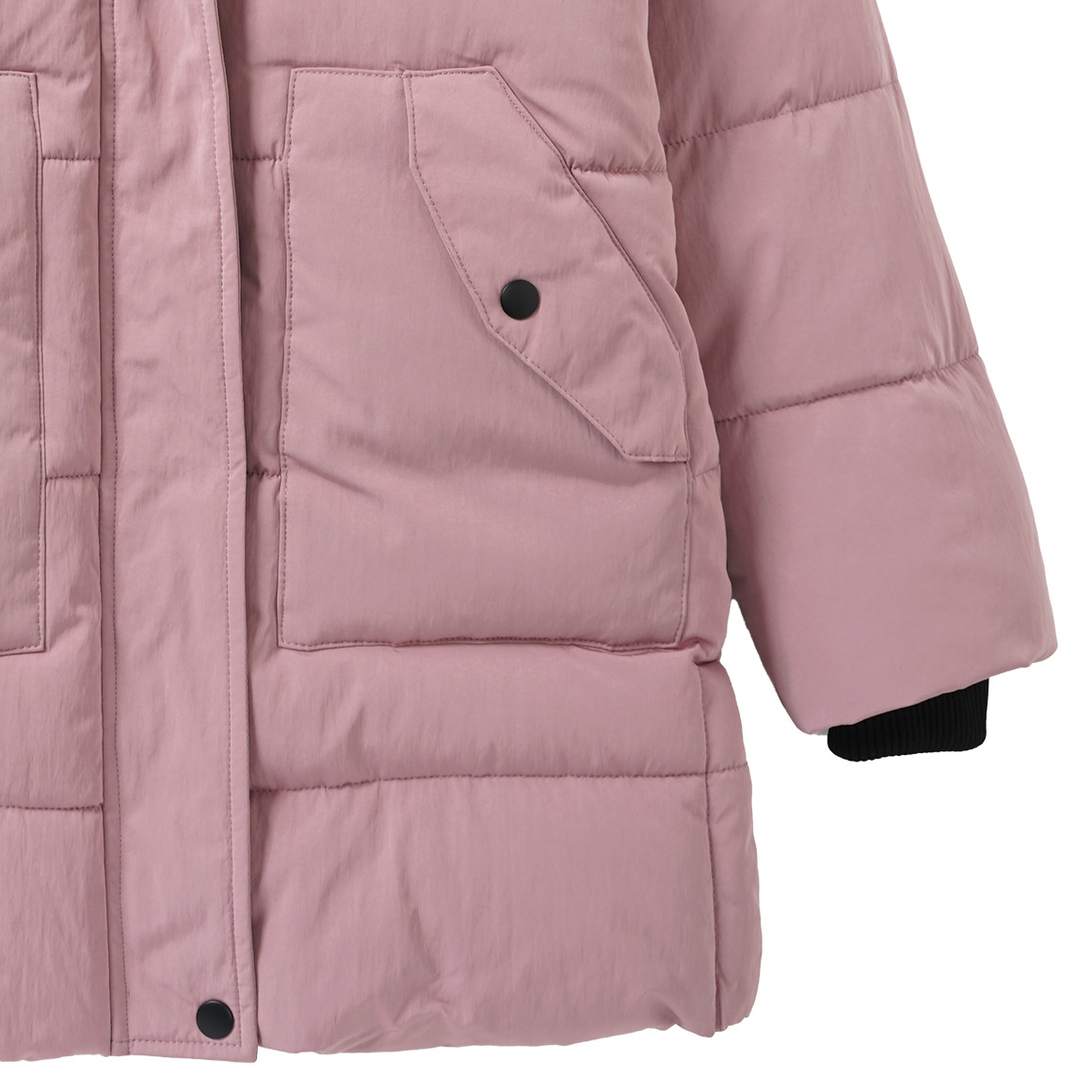 Gewatteerd jack met capuchon voor Meisjes