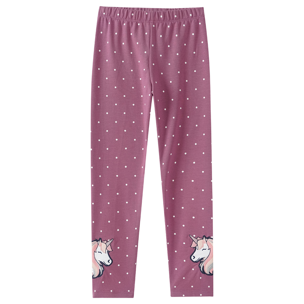 Mädchen Leggings mit Einhorn-Applikation