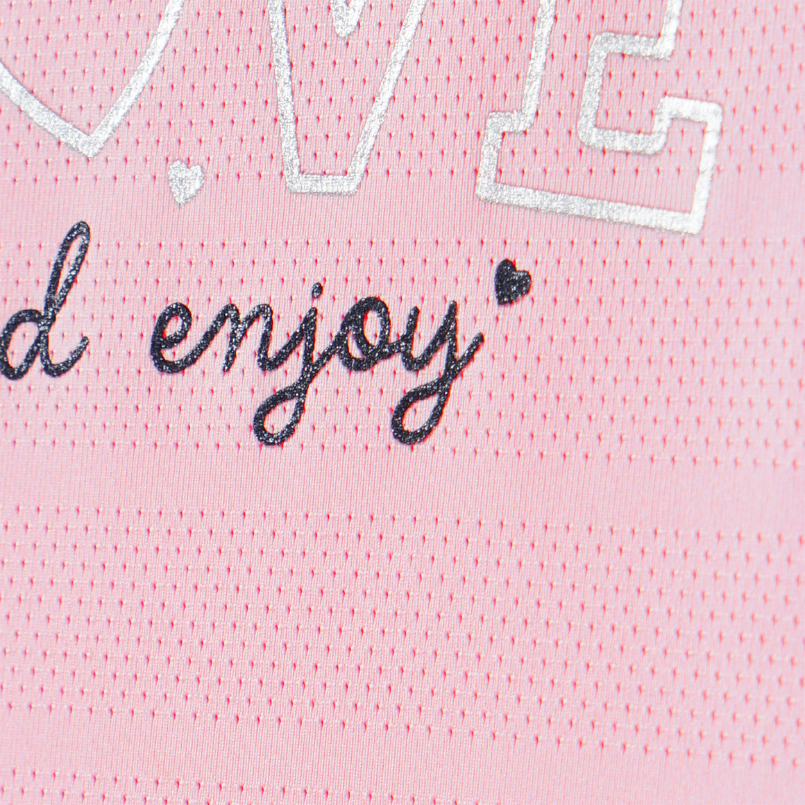 Mädchen Sport-T-Shirt mit Text-Motiv